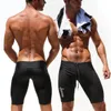 Medias de entrenamiento de los hombres al por mayor-sexy Pantalones cortos de moda casuales elásticos Troncos de cintura baja Malla Longitud de la rodilla flaca 13M0016