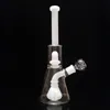 Bong Becher Perc Bong Bubbler Wasserpfeife 12 '' Glass Bong mit weißem Perkolator Bubbler Becher Basis Percolator Bong