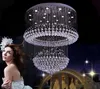 2016 Frete grátis LED grande hotel iluminação Dia80 * H140mm design moderno lustre de cristal lustre para o teto LLFA