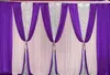 スパンコールのスワッグ装飾を備えた結婚式の背景