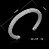 UPDATE Silver Mesh Twist Knot Bracelets Open Bangle Cuffs wristband for women Fashion Jewelry Will and Sandy Gift