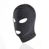 BDSM Elastic Open 3 Holes Hood Mask Hoofddeksels slaaf in volwassen spellen voor koppelserotisch seksproducten speelgoed voor vrouwen en Men9708640