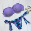 2017 Sexy Zomer Bikinis Set Push Up Coconut Tree Print Dames Zwempakken Braziliaanse Beachwear Sexy Vrouwen Badmode Gratis verzending