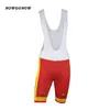 MEN 2017 spain national team cycling jersey set bike clothing wear yellow red national team maillot ciclismo bib gel pad shorts