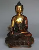 Tibétain En Laiton Bouddhisme Bodhisattva Sakyamuni Bouddha Heykeli