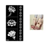 Groothandel-1 blad tijdelijke zwarte henna lotus bloemen stencil tattoo armband kanten ontwerp seks vrouwen make-up tip body art sticker paper s256