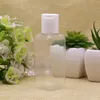 100PCS 50ml Empty Shampoo Plastic Containers With Disc Top Cap,Brown Pet Bottle Press Lid,Cosmetic Packaging,Shampoo Bottles