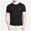 New 2018 Estate grande t-shirt coccodrillo cavallo piccolo di buona qualità plus size Uomo Cotone Girocollo manica corta Polo Camicia casual Stampa camicia