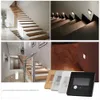 2.5W LED Human Body & Light Sensor Wall Plinth Recessed Stairs Footlight Corridor Lamps Hotel Restroom Bedroom Night Lights