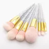 Mermaid Unicorn Screw Diamonds makeup brush set 5pcs 7pcs 10pcs face eye professional make up brush kit tools4963208