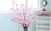 100 pezzi Arificial Cherry Spring Plum Peach Blossom Branch Flower Tree per Decorazione per feste di nozze Colo7952781 rosa giallo rosso bianco