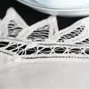 16x70 "European Classical Home Decor White Crochet Lace Bords löpare Dresser Scarf för bröllop Bankett Hand Broderi Gratis Snabb leverans