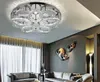 BE48 Modern Round Petal LED Crystal Lights Ceiling Lamps Lighting For Living Room Bedroom Dinning Room Hotel Villas Restaurant Hall