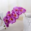 Großhandel-Künstliche Schmetterling Orchidee Seidenblumenstrauß Phalaenopsis Hochzeit Home Decor Mode DIY Wohnzimmer Kunst Dekoration F11