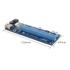 Freeshipping 10 SZTUK 1M PCIE RISER CARD PCI-E 1X do 16X Extender + USB 3.0 Data Cable / SATA do 4 pin Molex Power Wire dla Bitcoin LTC Miner