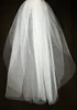 New Arrival Two layer White ivory champagne wedding veil cut edge Elbow Lehgth