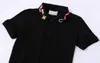 Snake Collar Polo Shirt Man Wit Zwart Fashion Design Split Zoom Stretch Katoen Jersey Tops Man