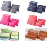 30sets NewestDouble Zipper Borse da viaggio impermeabili Uomo Donna Nylon Bagagli Imballaggio Cube Bag Underware Bra Storage Bag Organizer 6 pezzi / set