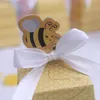 Caja de dulces de abejas amarillas bonitas de 100 Uds., papel de regalo dulce para Baby Shower, decoración para fiesta de boda, faovrs