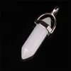 Più nuovo Materiale Naturale Giada Crystal Point Pendant per collana Choker Collana mista Pietra Purple Jade Agata Nero Turchese Sugilite Zebra Jasper