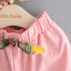 2017 babykleidung mädchen floral tank weste tops + shorts kleidung set mädchen outfits kinder anzug kinder sommer boutique kleidung