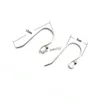 10Pairs / parti 925 Sterling Silver Earring Hooks Hitta för DIY Craft Fashion Smycken Gift 18mm W045