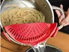 Silicone Pot Strainers Liquid Funnel Baking Batter Deflector Anti-spill Drain Pans Kitchen Cooking Tool