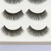 3D Mink False Eyelash Fashion 3 Pairs Handmade hair Lashes Thick Fake Faux Eyelashes Makeup Beauty Black Box3336847
