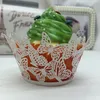 Bruiloft Gunsten Butterfly Laser Cut Kant Cup Cake Wrapper Cupcake Wrappers voor Bruiloft Verjaardag Partij Decoratie 12pc Per Lot