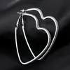 Heart Love Earrings Silver Gold Hoop earings Rings Pierced Ear Cuffs earrings new fashion jewelry women earrings will and sandy Drop Ship