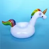 Date arc-en-ciel cheval piscine porte-boissons nouvelle mode gonflable arc-en-ciel licorne boisson porte-gobelet chaud pour l'été
