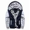 Wholesale- WEBONTINAL Winter Sweatshirt Men Hoodie Male Coat Hooded 2017  Casual Zipper Thicken Velvet Hoody Man Polyester Tracksuit