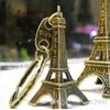 Para miłośnicy Klucz Reklama Gift Blak z kluczem Retro Eiffel Tower Bieglica Kluczowa Wieża French France France Pamitier Paris Keyring Keyfob Pierścienie