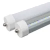 Stock in US FA8 LED tube lights 8ft T8 45W Single pin LED fluorescent bulbs SMD2835 AC85-265V free shipping