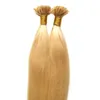 613 BLEACH BLONDE BRAZILIAN VIRGIN HAIR EXTENSIONS KERATIN HAIR EXTREAN 100GSTRANDS U TIP HAIR EXTENSIONS HUMAN1697645