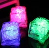 Light Ice Wedding bar supplies induction electronic colorful Nightlight ice cubes Led Rave Toy