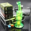 ArmyGreen Bois couleur noir couleur kit de clou électrique bobine de chaleur Bong en verre Hybird clou en titane Oil Rigs Bongs en verre Conduites d'eau