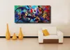 Handgeschilderde abstracte schilderij ingerichte muur kunst teken voor huisdecoratie geen frame beste vakantie geschenken aan vrienden of klanten