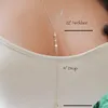 Nieuw eenvoudig ontwerp 42 45 55 cm legering ketting lange hanger ketting vrouwen y vorm kristal choker lariat ketting vrouwen sieraden drop shipping