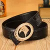 New Arrival Mens Genuine Leather Belt Fashion Leather Belt Men Luxury Designs Cowhide Straps Crocodile Pattern Belt