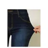 Gros- Nouvelle Arrivée Automne Femmes Denim Skinny Jeans Stretch Crayon Pantalon Mince Long Pantalon Zipper Ripped Adoucissant Jeans N3