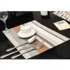 도매 - 4pcs / lot 크리스마스 placemats, PVC 플레이스 매트 바 매트, Acessorios 드 코 자냐, 30 * 45cm 플레이트 매트, 테이블 매트 세트, 주방 핫 패드