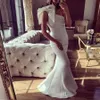 Elegant White Evening Dresses 2018 One Shoulder Satin Mermaid Prom Dresses Floor Length Cocktail Party Dress Women Cheap Formal Wear