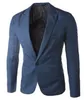 Abbigliamento da uomo Blazer da uomo Blazer da uomo con un bottone Slim Fit Costume Homme Giacca da uomo Blazer maschile Taglia M-3XL