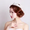 Vintage Wedding Bridal Queen Crown Tiara Crystal Righestone Band Full Round Crown Pageant Accessoires de cheveux Silver Pearl Headdr8434577