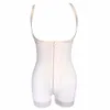 Lace Hem Full Bodyshaper Underbust odchudzanie gorset waist trainer bielizna modelująca bielizna modelująca brzuch Butt Lifter lateksowy zamek błyskawiczny urządzenie do modelowania sylwetki f258z