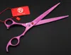 8.0 "Purple Dragon Professional Pet Grooming Scissors Kits Pet Supplies JP440C Snijden Schaar Dunning Schaar Gebogen Shear, LZS0609