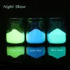 500gbag dark blue Light Luminous Glitter powder phosphor powderNail Glitter Glow in Dark Powder Dust Paint Nail Polish Pigment6025080