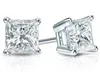 14k White Gold 4-Prong Princess-Cut Diamond Stud Earrings 1 50 ct tw G-H SI2331b