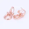 Women African Jewelry Sets Rose Gold Fashion Bridal Wedding Elegant Romantic Wedding Necklace Earring Bangle Ring Jewelry Sets